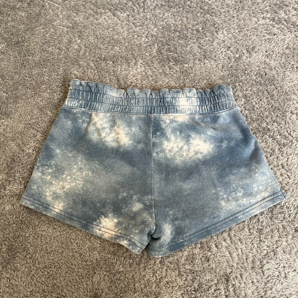 Abercrombie Kids Blue Acid Wash Fleece Sweat Drawstring Shorts Kids Size 9/10